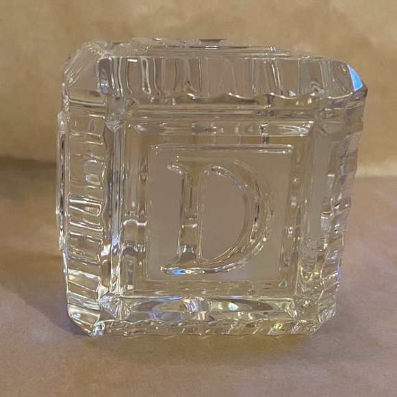 Waterford Crystal Baby Block - Picture 1 of 8
